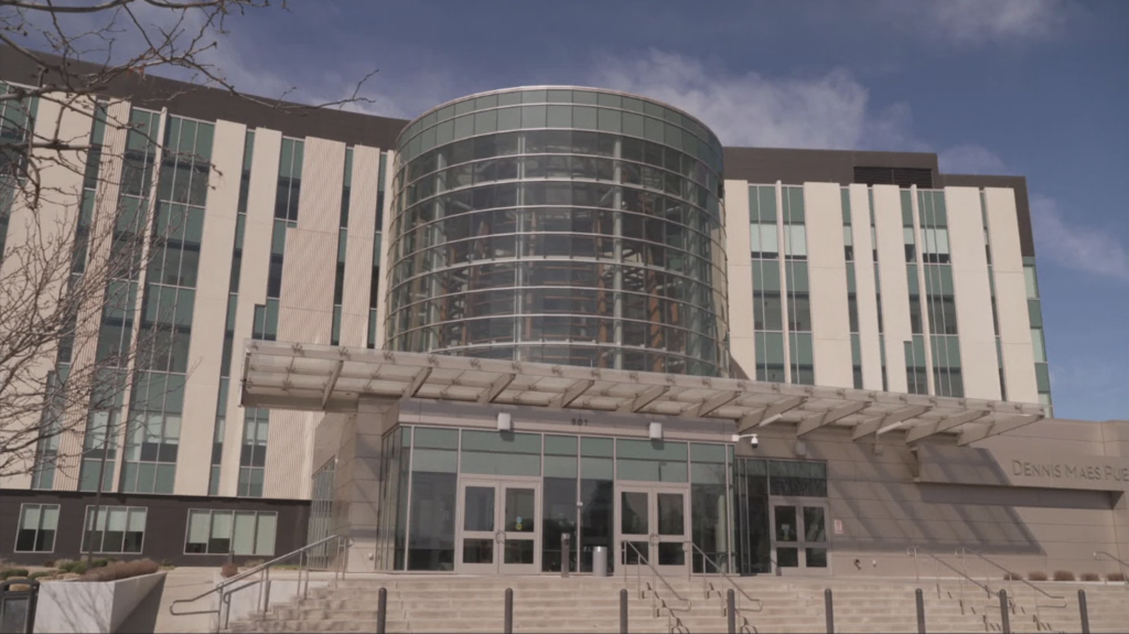 The Dennis Maes Judicial Building in Pueblo, where Kelsie’s murder case ended in a conviction. Photo taken by Audiochuck staff.