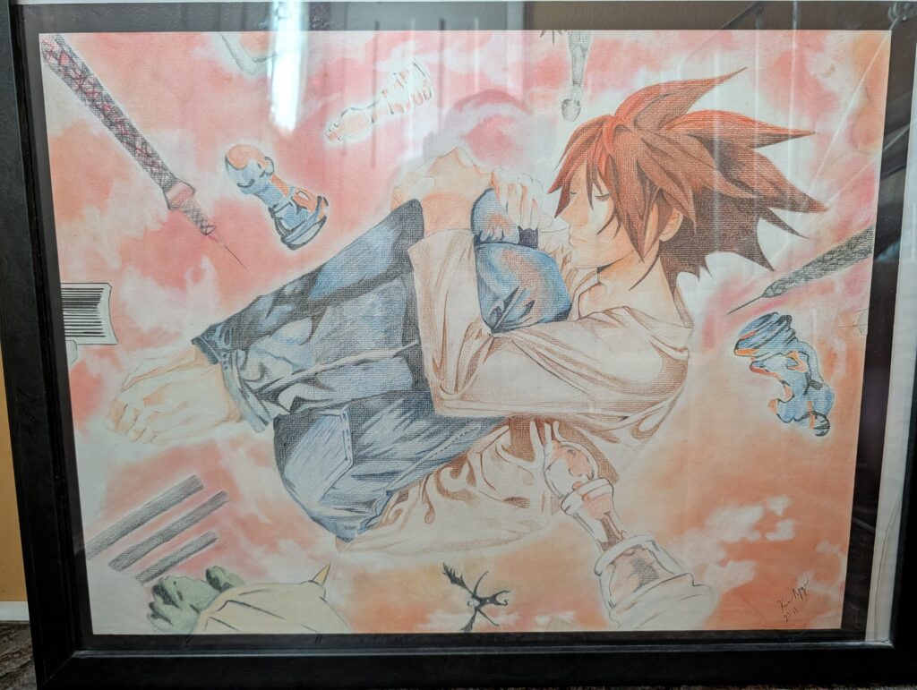 A sample of Kevin’s art work.