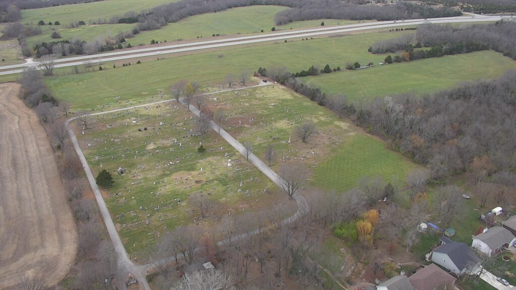 A photo of the Spring Hill cemetery that bordered the field where Tawnya’s remains were discovered. Courtesy of: Johnson County Sheriff’s Office