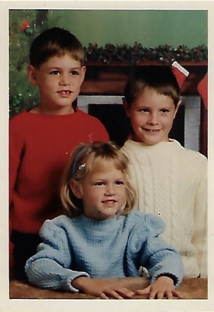 A photo of Tawnya with her brothers, Wayne and Chris. Courtesy of: Lori Knight